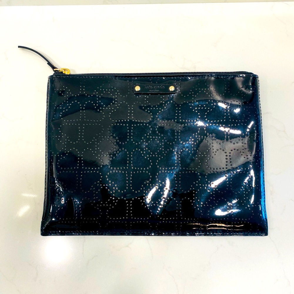 Kate Spade Womens Metro Spade Black Clutch